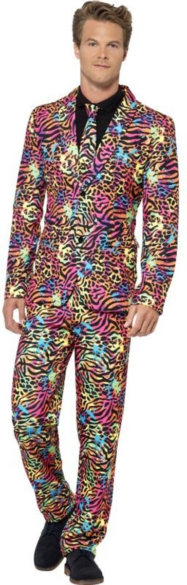 Feesten & Gelegenheden Kostuum | Neon Chique Herenkostuum | Man | Large | Carnaval kostuum | Verkleedkleding